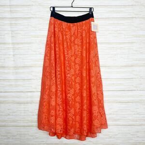 Lularoe NWT Lucy Floral Lined Maxi Skirt